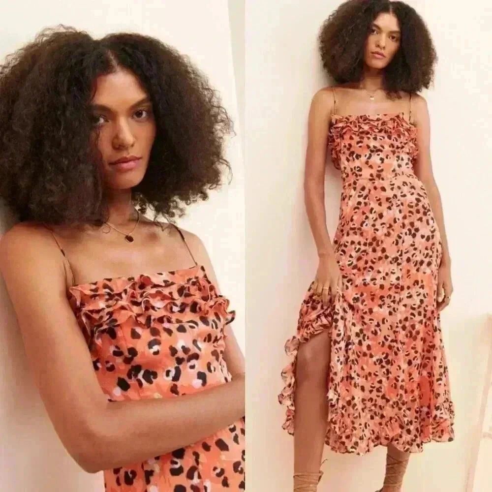 Anthropologie Hutch Ruffle Midi Dress Size 6 NWOT $218 - Picture 15 of 15